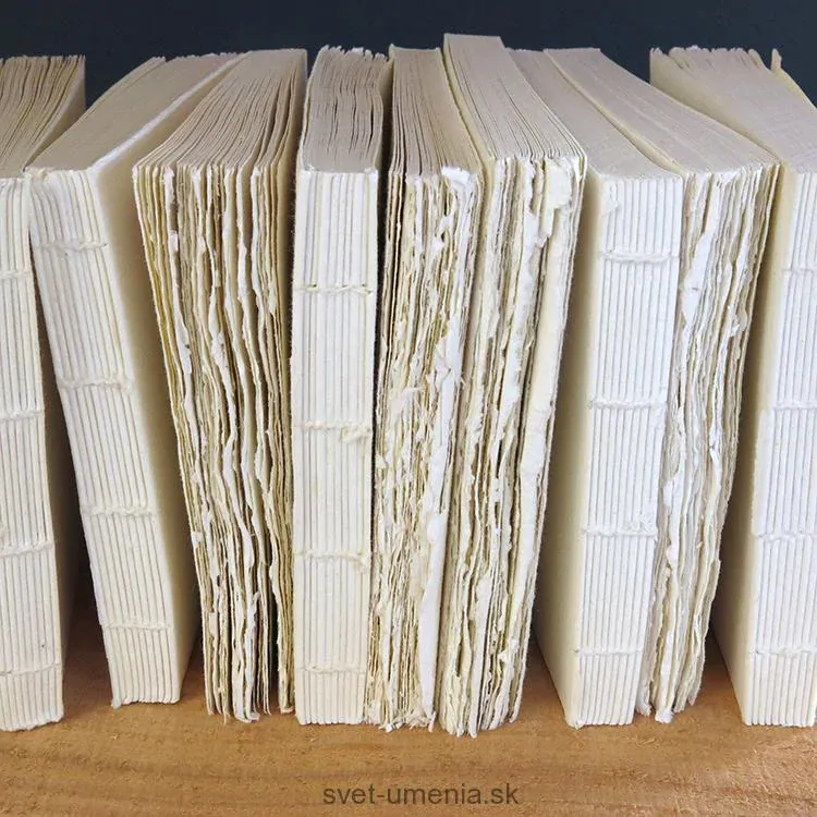 Skicár 21 x 25 cm Khadi BOOK BLOCK, hladký, 210g, 40 strán