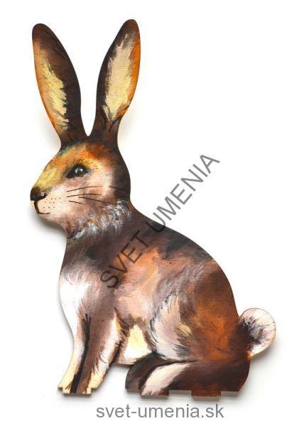 Zajac4 - malý, 13cm s podstavcom, 1ks