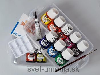 Sada Frosted 6x20ml farieb Pebeo Vitrea 160 na sklo