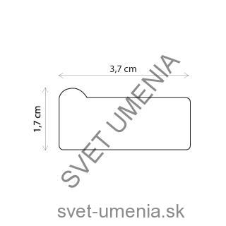 Maliarske plátno, hrúbka rámu 1,7cm, 380g/m2