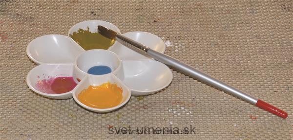 Okrúhla plastová paleta Daler-Rowney, 10 okienok