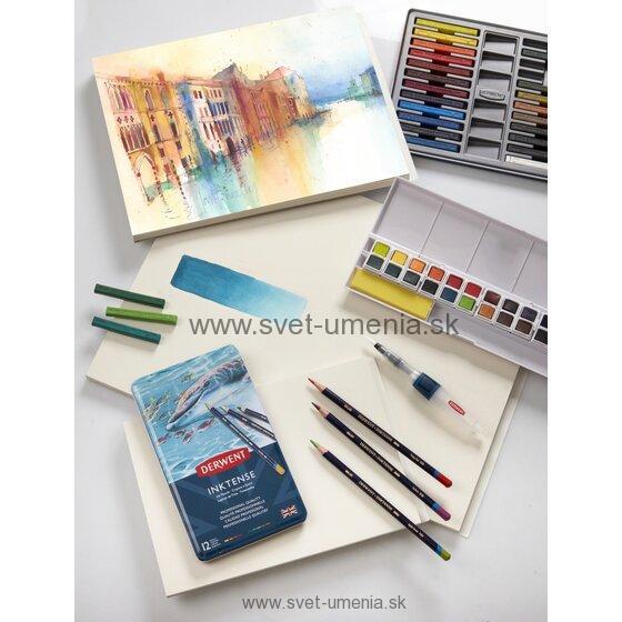 Skicár 23x30cm INKTENSE DERWENT, 300g/m2, cold press, 20 listov