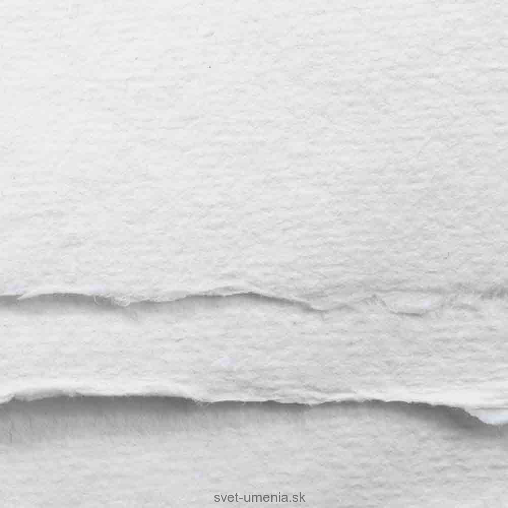 Bavlnený A7 papier Khadi - biely, stredne zrnitý, 150g, 1ks