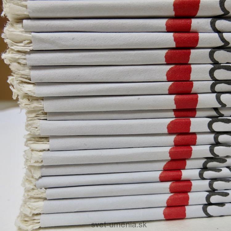 Bavlnený A6 papier Khadi - biely, stredne zrnitý, 150g, 1ks