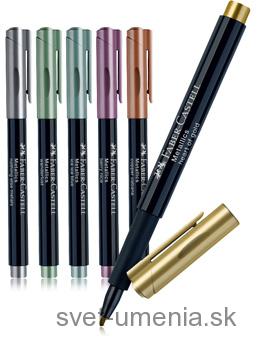 Metalické popisovače set 12 farebné BL