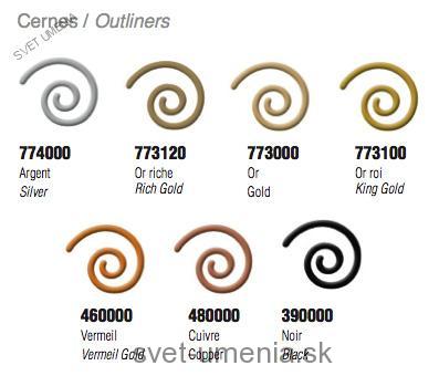 Pebeo Vitrail Cerne Relief kontúry, 37ml, rôzne odtiene