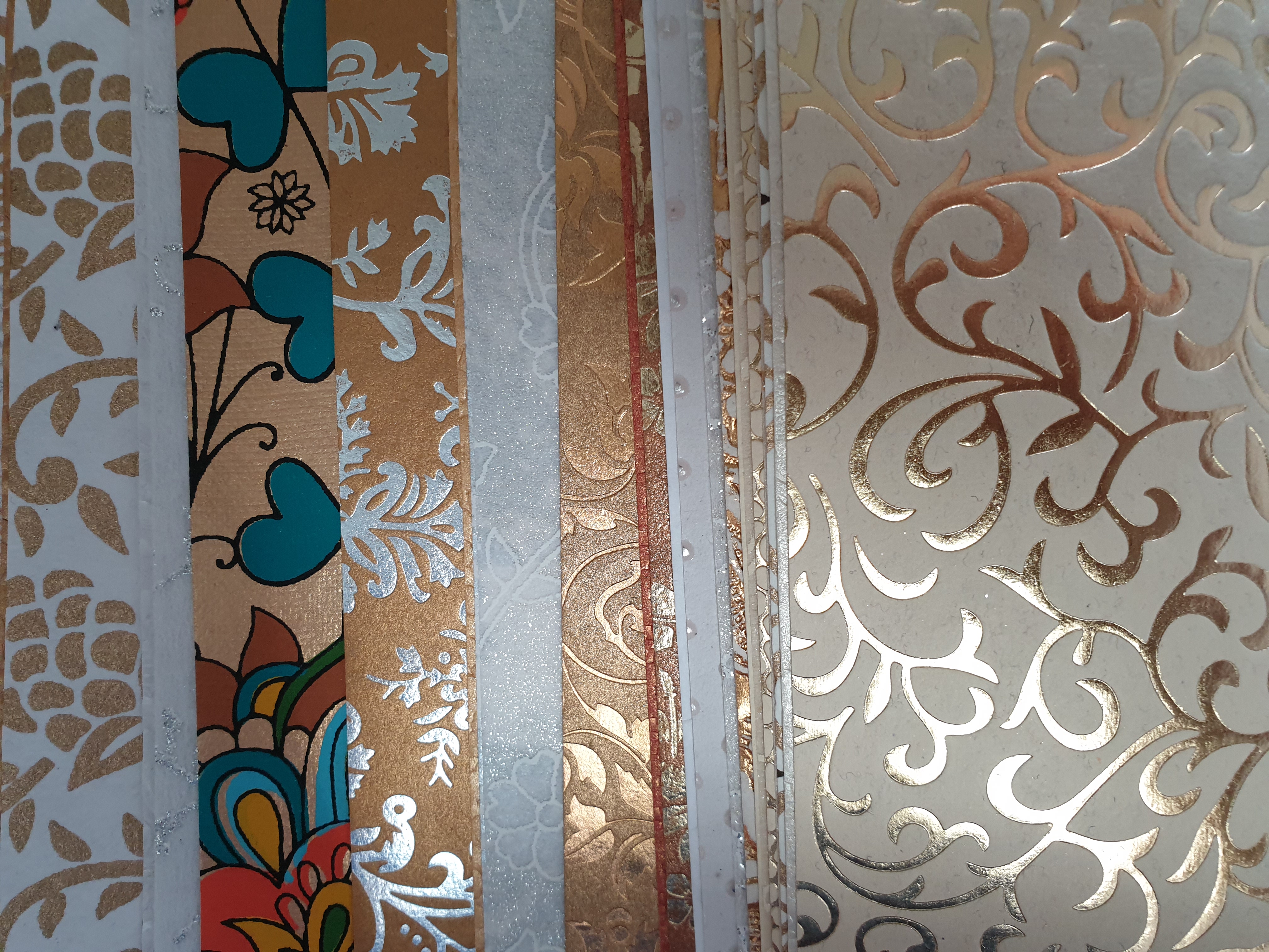 Dekoračný ručne vyrábaný papier, A4, 5ks