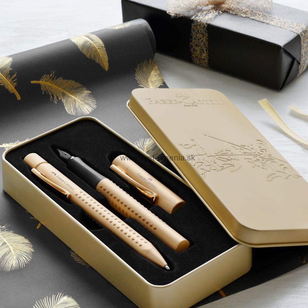 Súprava Grip Glam plniace pero M+guľôčkové pero, Violet