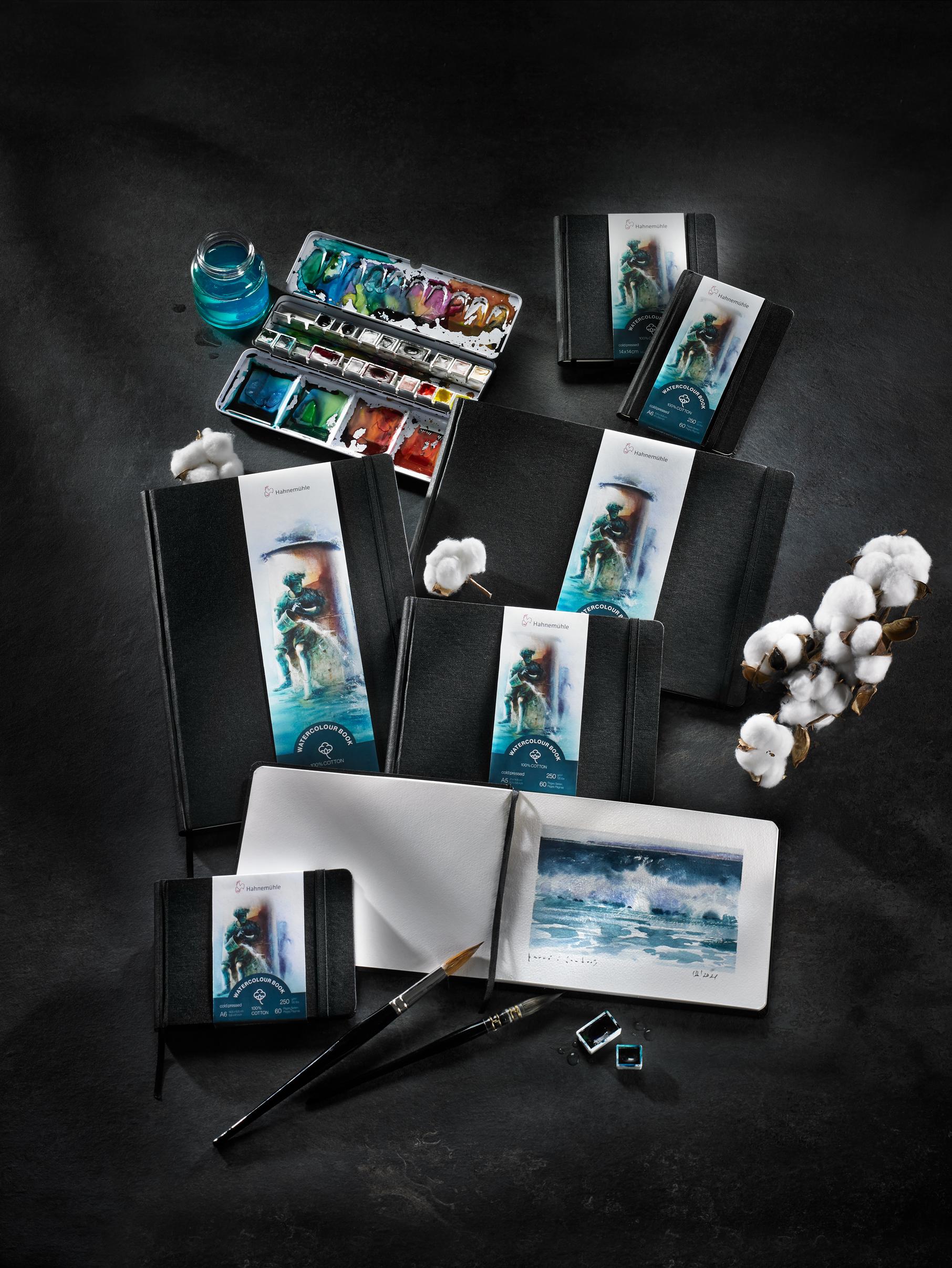 Akvarelový skicár A4 s tvrdým obalom Hahnemühle, 250g/m2, portrét, 30 listov