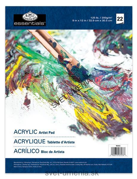 D&R SYSTEM 3 skicár na akryl A5, 230g/m2, 20 listov