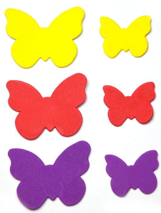 DOCRAFTS Samolepiace výrezy z penovky - kvetinky