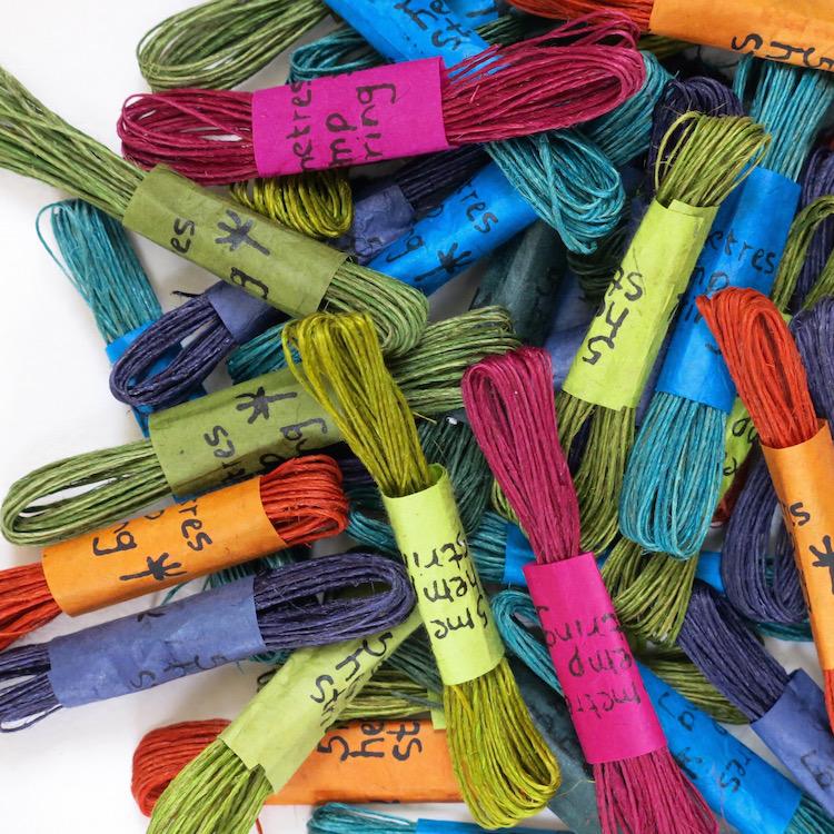 Šnúrka KHADI - saffron, 5metrov