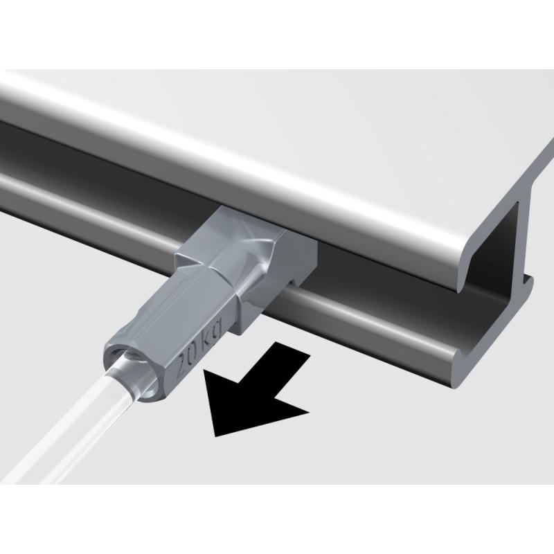 Twister 2 mm oceľ.lanko 100 cm