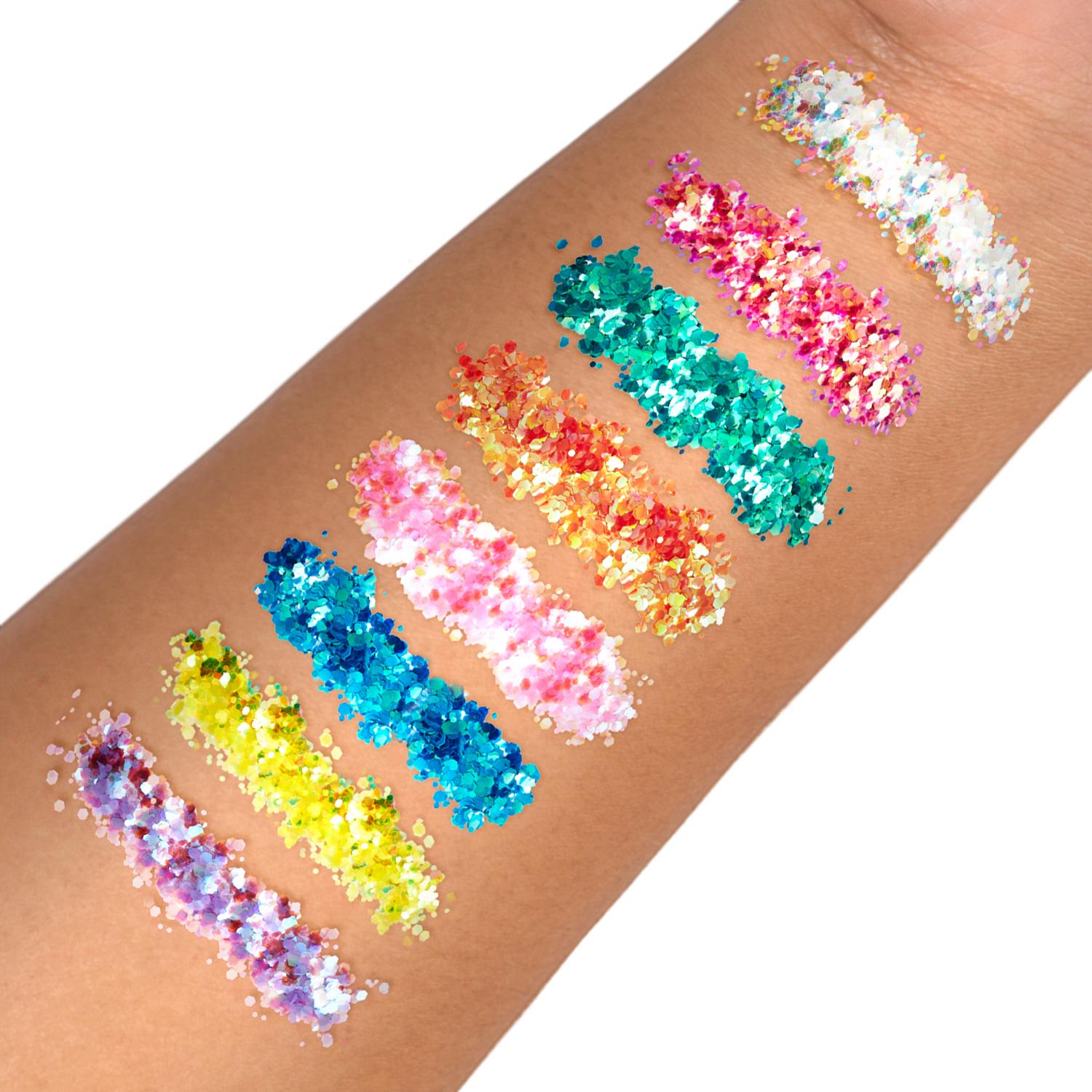 Glitrové holografické gély Holographic Chunky Glitter Gels PaintGlow, 12ml