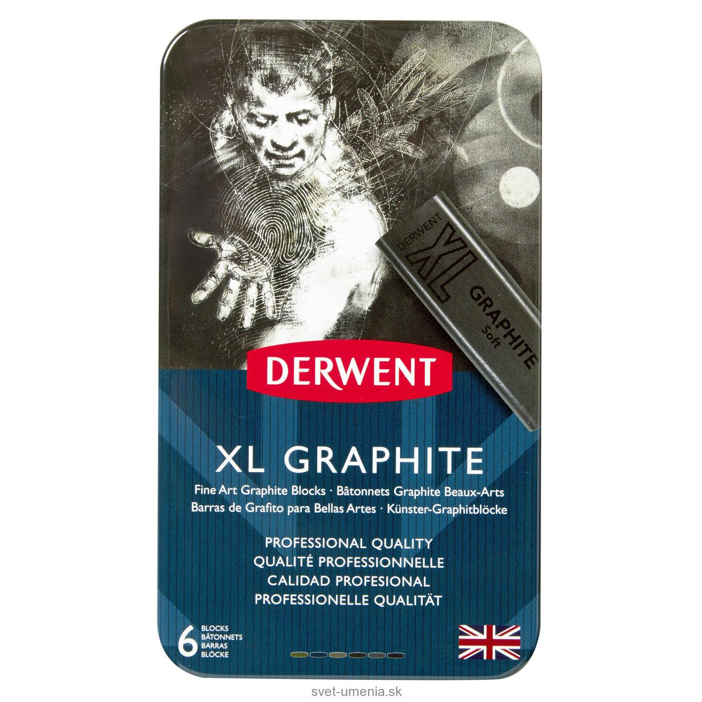 Sada 6 umeleckých XL Grafitových blokov DERWENT