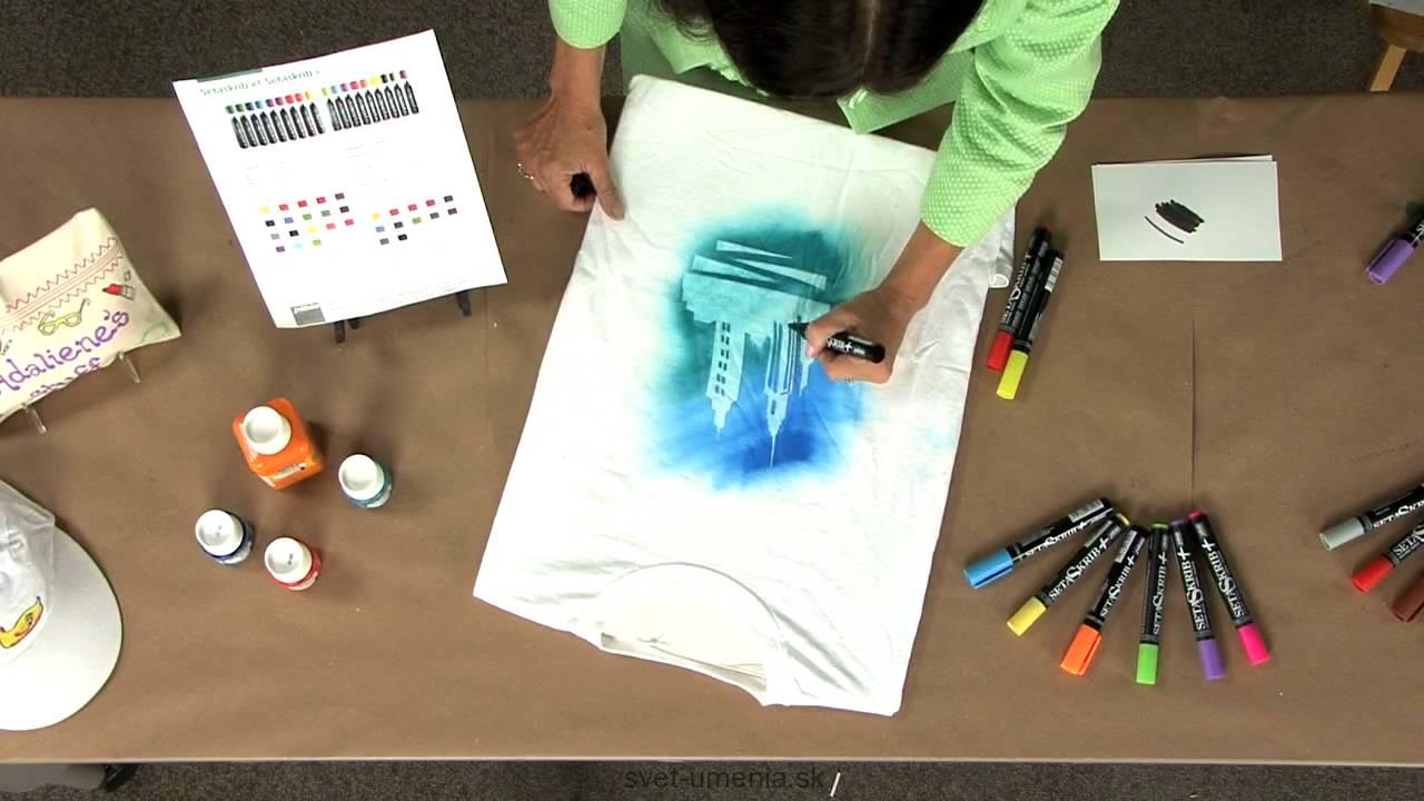 Pebeo Setaskrib Marker svetlý textil - fixky na textil