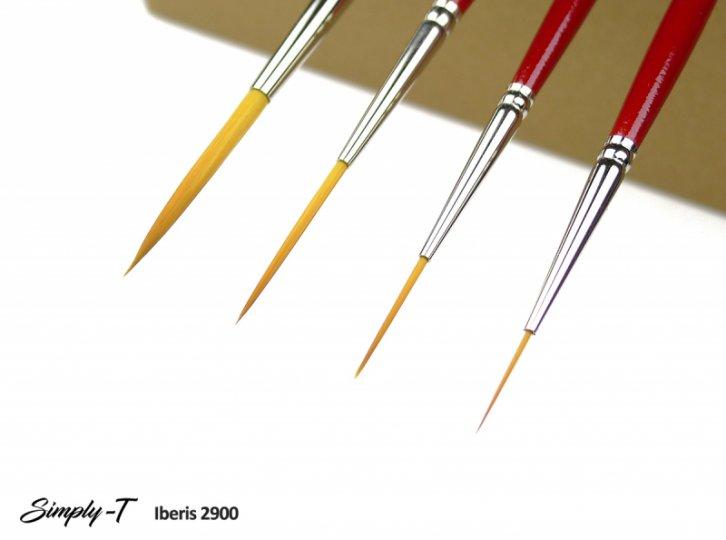 Plochý oválny štetec Iberis, syntetické štetiny, krátka rukoväť