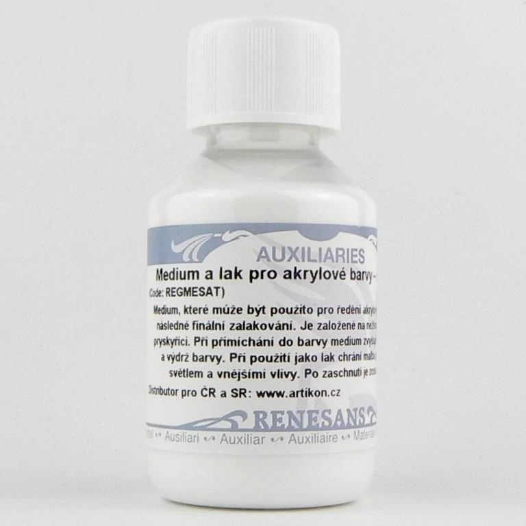 Polomatný lak na akryl Renesans, 100ml