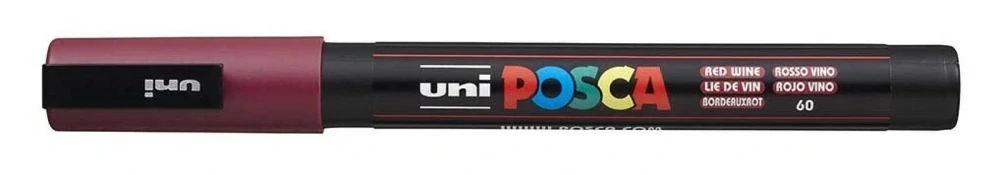 Akrylové fixky POSCA - PC-3M - šírka stopy 0,9 - 1,3 mm  (rôzne farby)