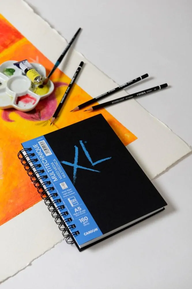 Skicár A4 CANSON XL Mix-media, krúžková väzba, 160g/m2, 120 listov