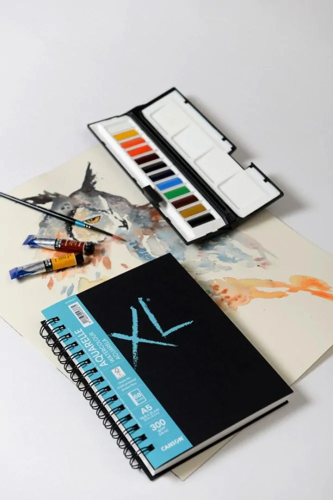 Skicár A4 CANSON XL Aquarelle, krúžková väzba, 300g/m2, 38 listov