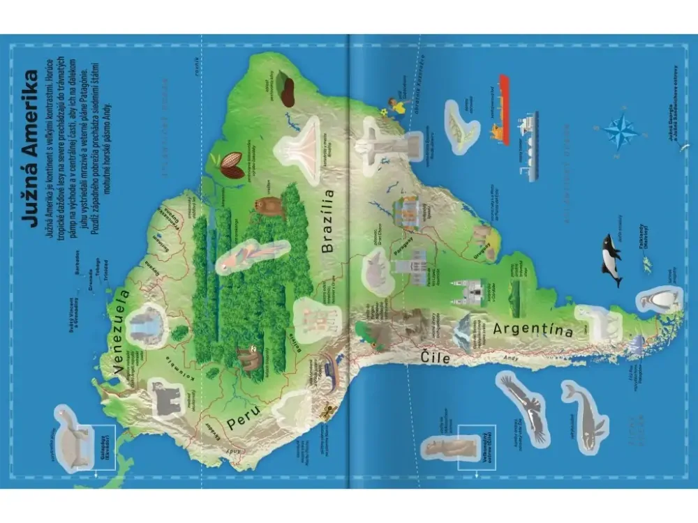 Atlas sveta Kniha so samolepkami