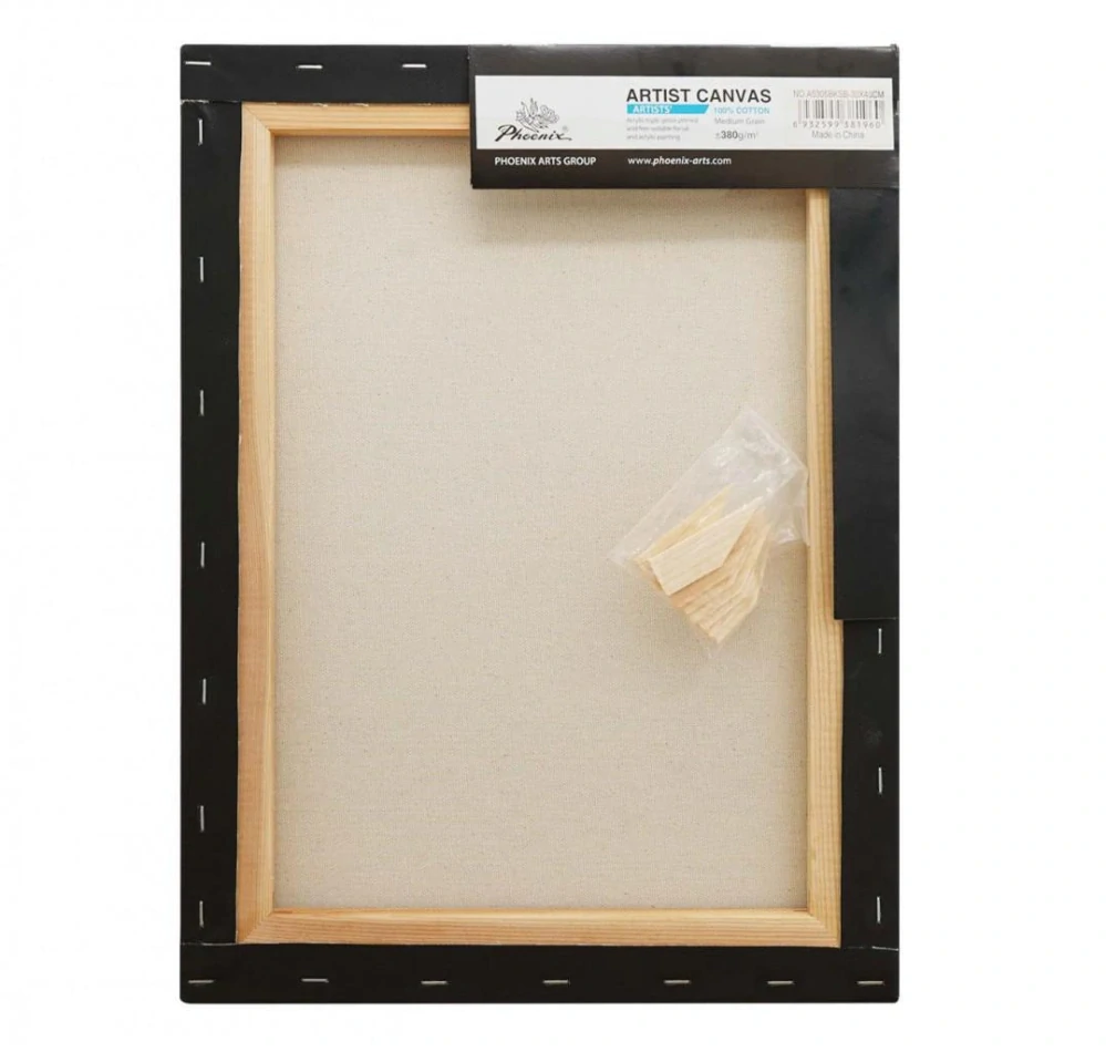 Čierne bavlnené plátno Phoenix na ráme (rôzne rozmery)