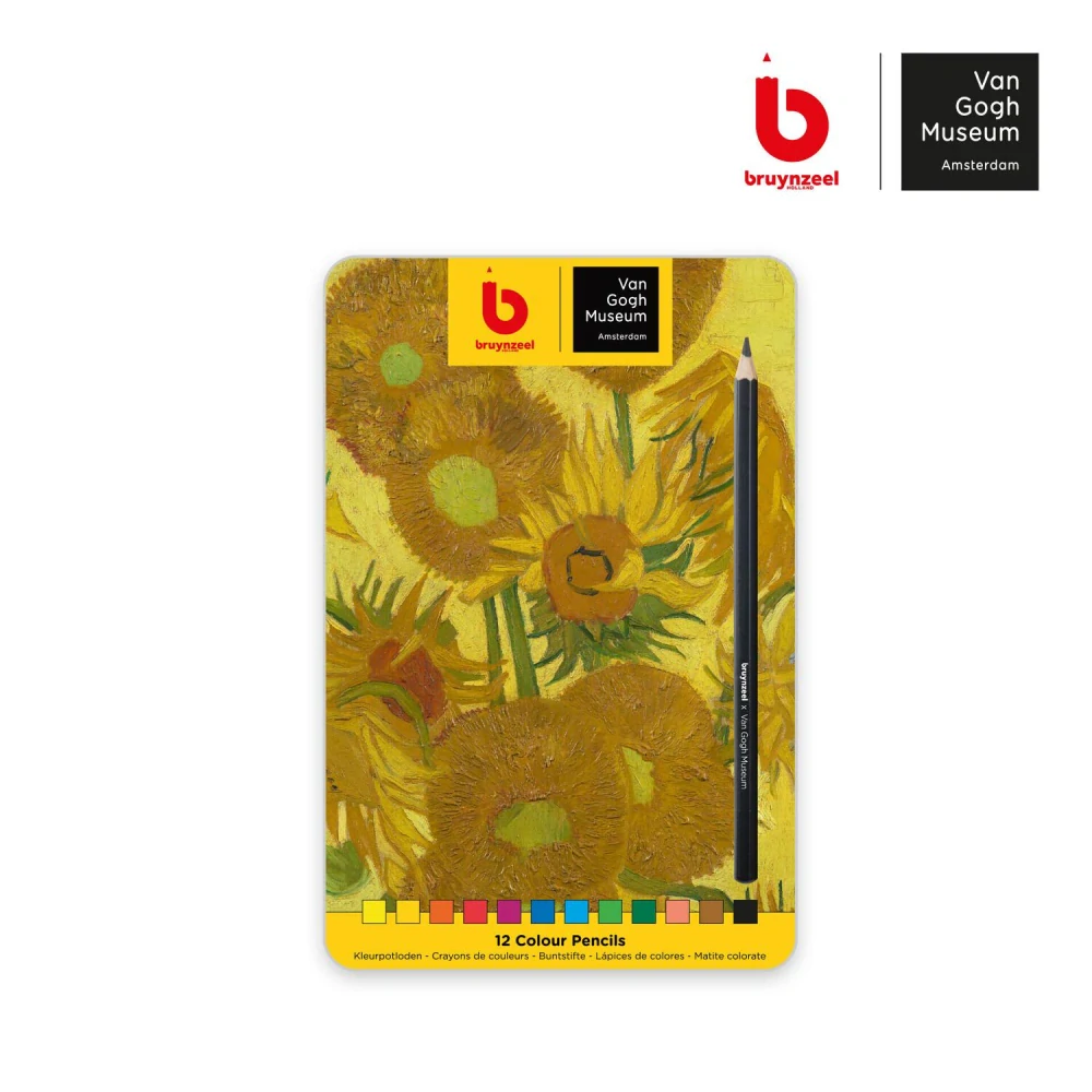 Sada 12 farebných ceruziek Bruynzeel Van Gogh Museum Sunflowers