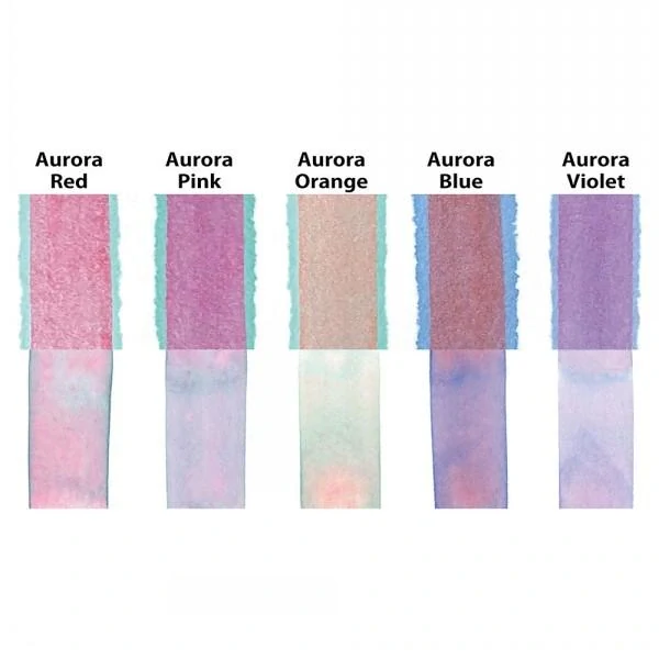 Sada 5 akvarelových farieb Gansai Tambi Granulating Colours