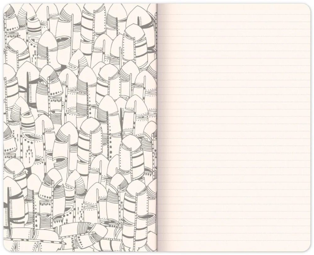 NOTIQUE Omalovankový notes, linajkovaný, 13 x 21 cm