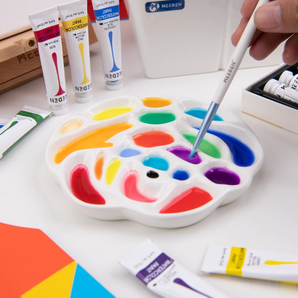 Porcelánová paleta v tvare ruže 15x15cm