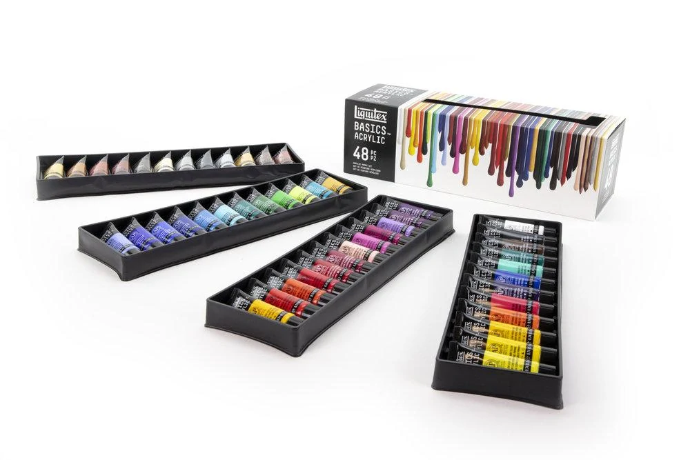 Sada 48 x 22 ml akrylových farieb Liquitex