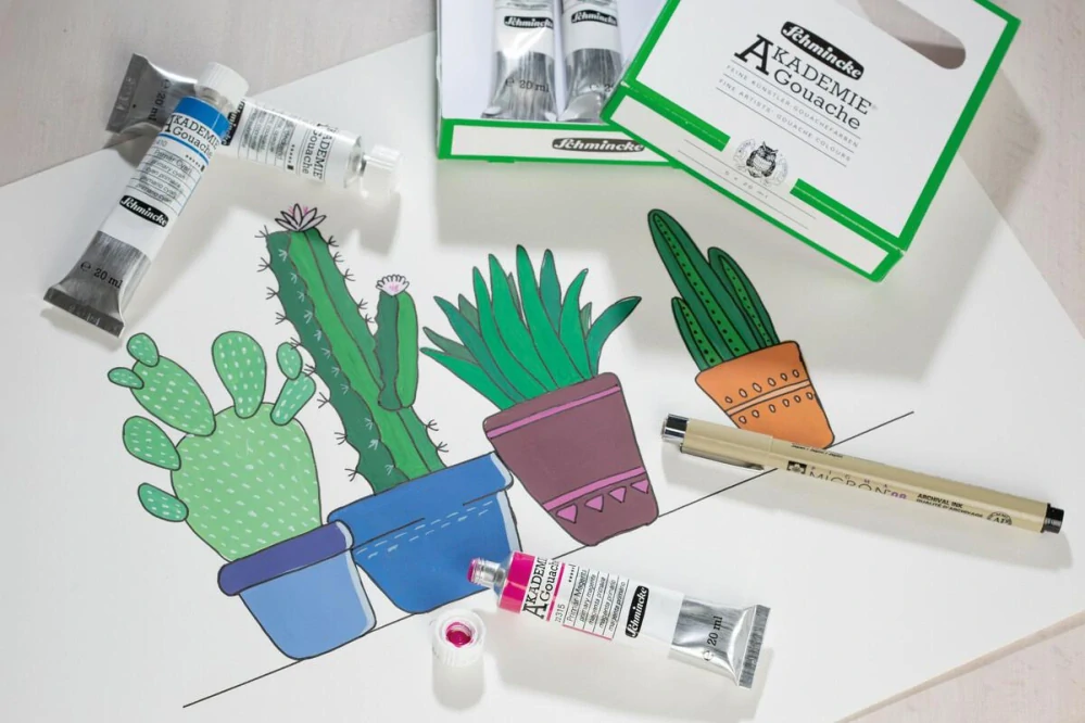 Sada 10 x 60 ml gvašových farieb Akademie SCHMINCKE