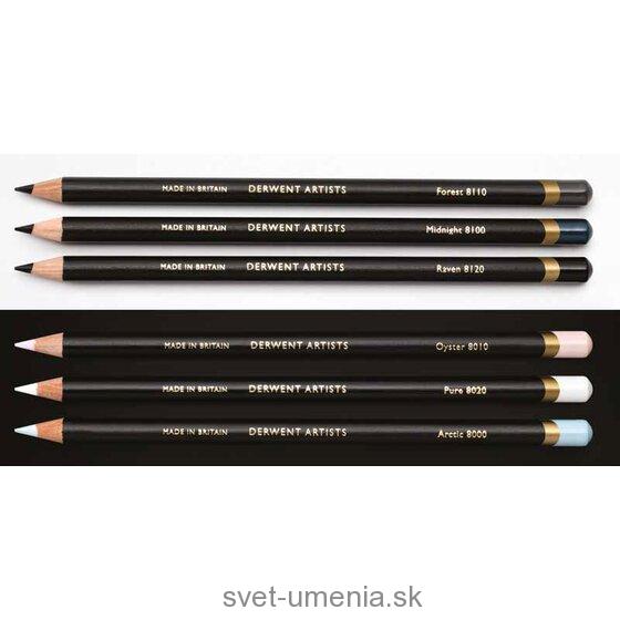 Sada 6 ceruziek DERWENT BLACK and WHITE DERWENT