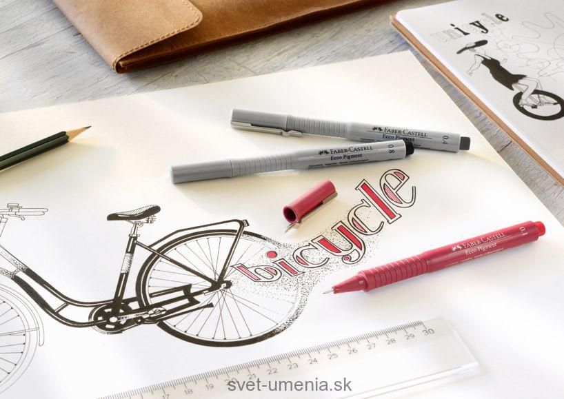 Sada 8ks Ecco pigment popisovačov Faber-Castell