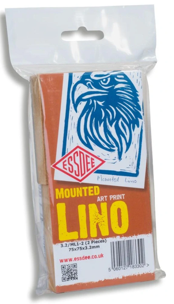 Essdee Lino plát na podložke 75 x 75 mm, 2 ks