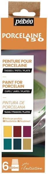 Sada 6x20ml farieb Pebeo Porcelain 150 Initiation