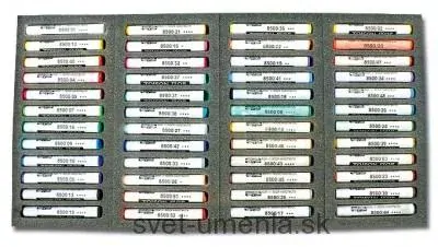 Sada 48 umeleckých okrúhlych suchých pastelov TOISON D´OR KOH-I-NOOR