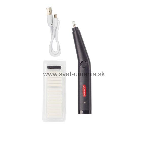 Gumovacie pero DERWENT na dobíjanie s USB konektorom