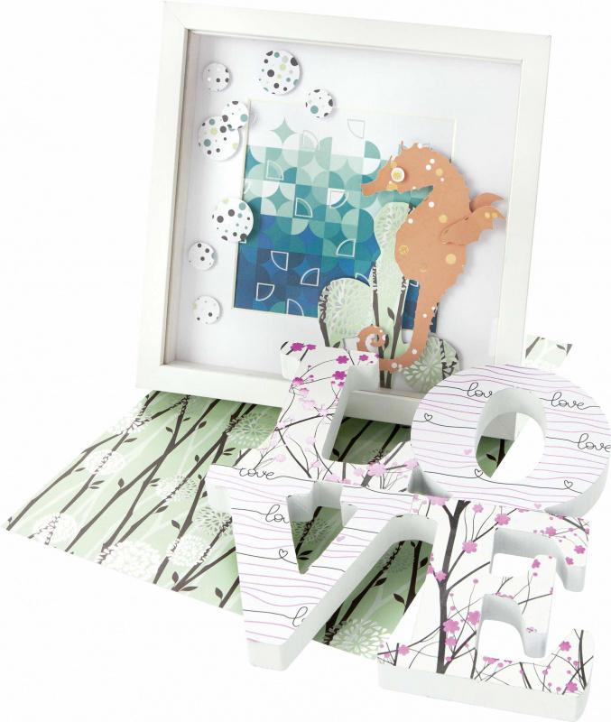 Dizajnové papiere s leskom, A4, 12ks