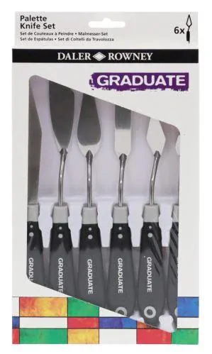 Sada 6 špachtlí GRADUATE Daler-Rowney