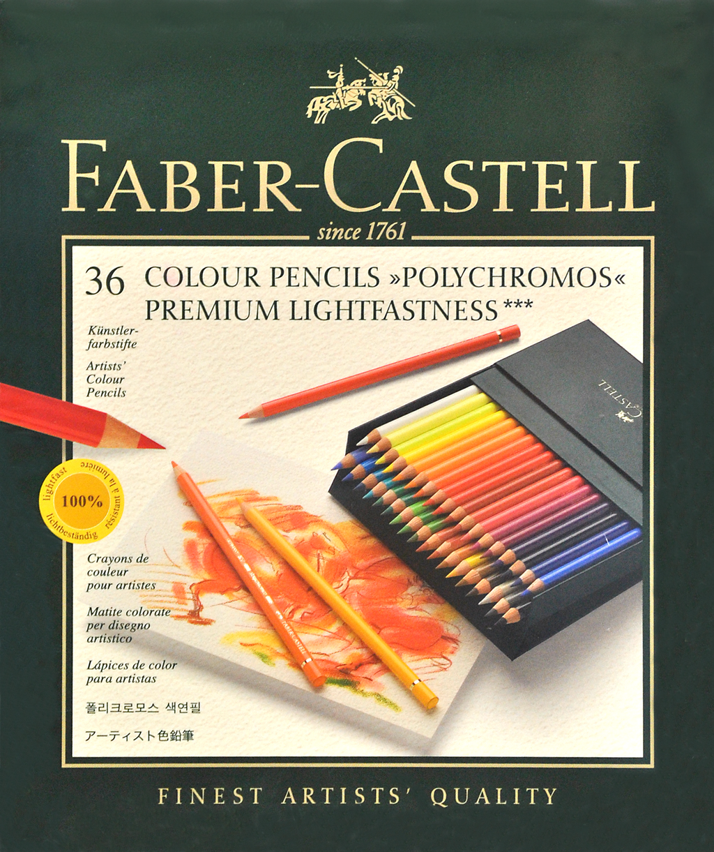 Pastelky Polychromos 36ks Promo box