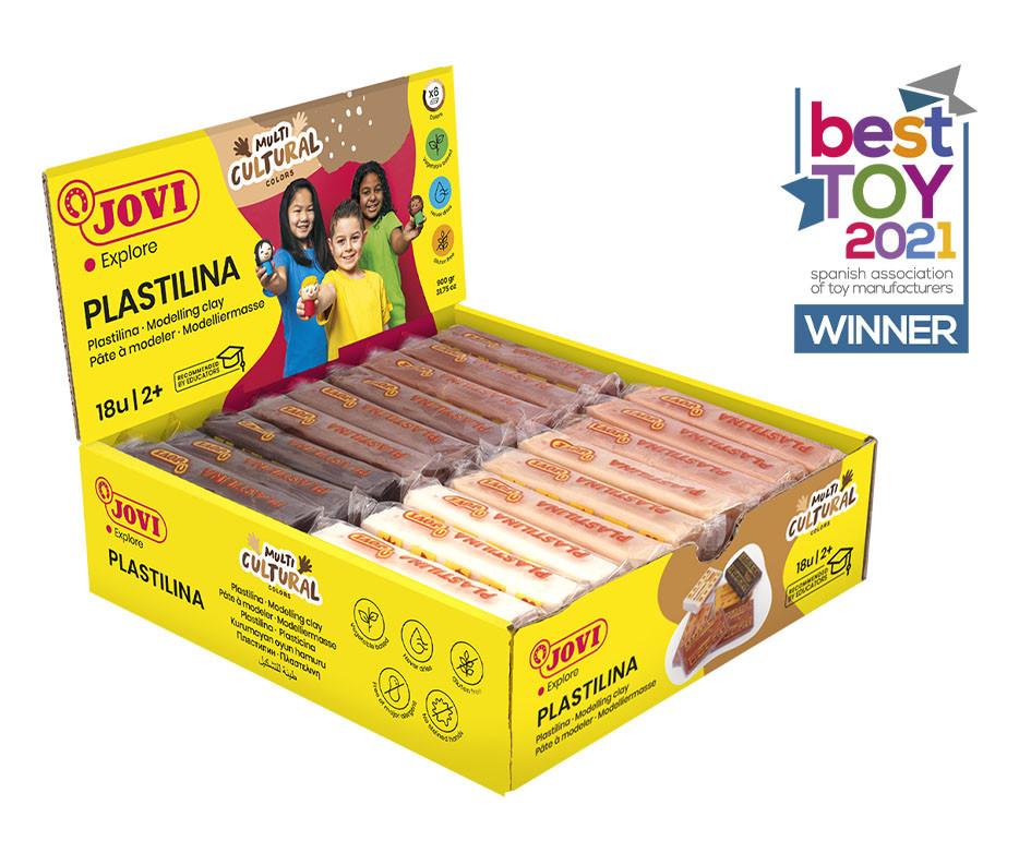 Plastelína JOVI - farby pleti, 6 farieb - 18x50g