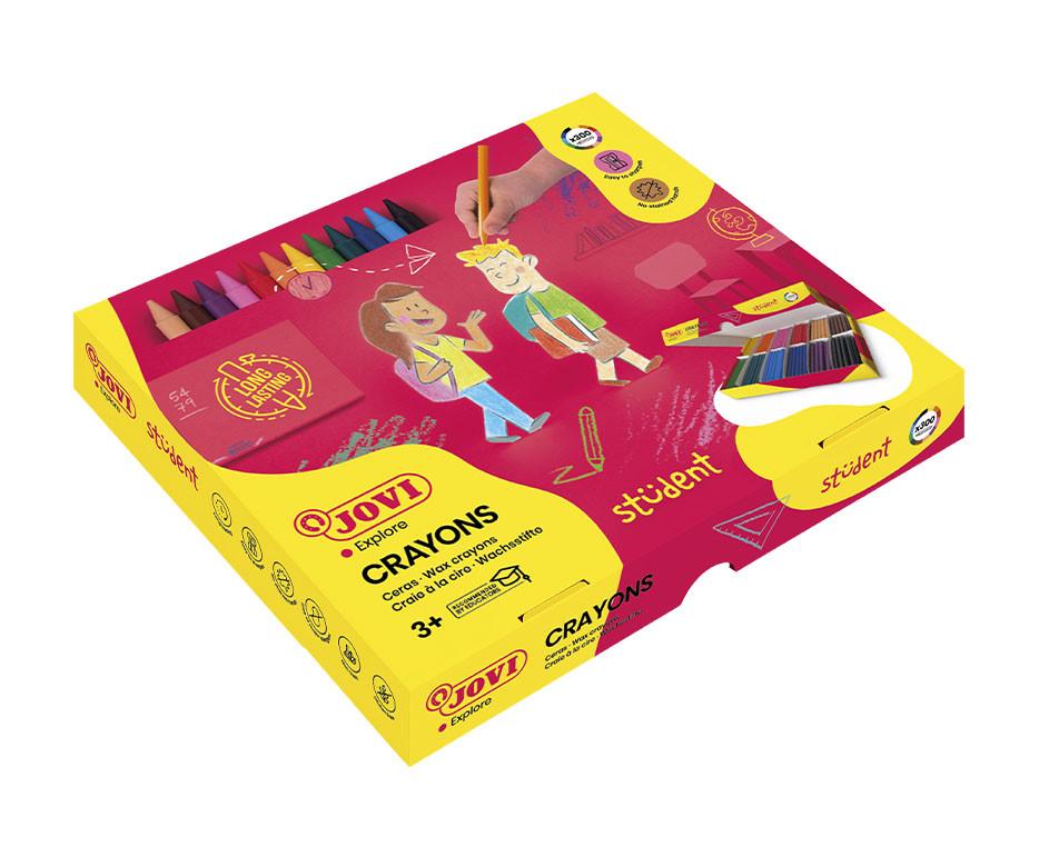 Okrúhle pastelky JOVI, 12 farieb - 300ks