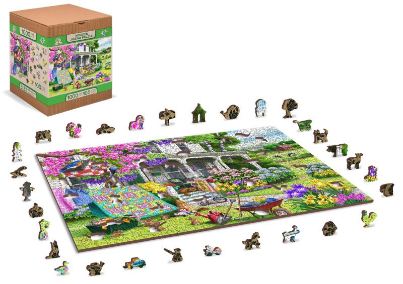 Drevené puzzle - záhrada, 1010 dielov