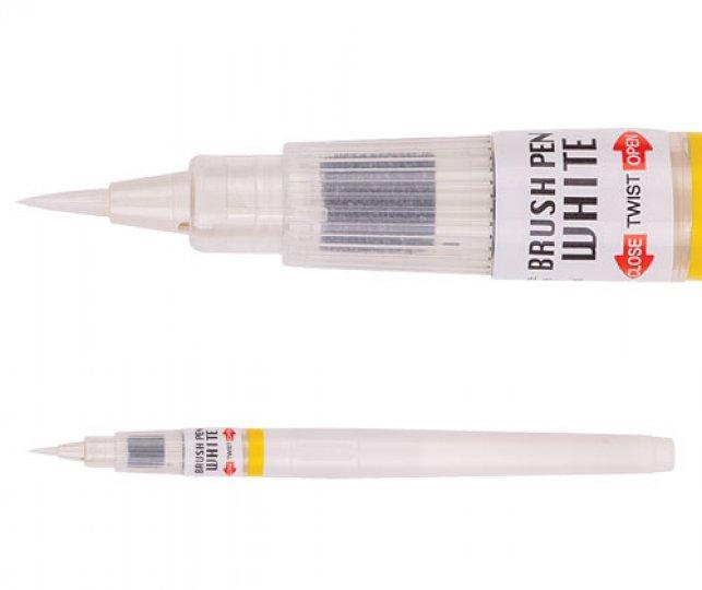 K C Brush Pen - Biela