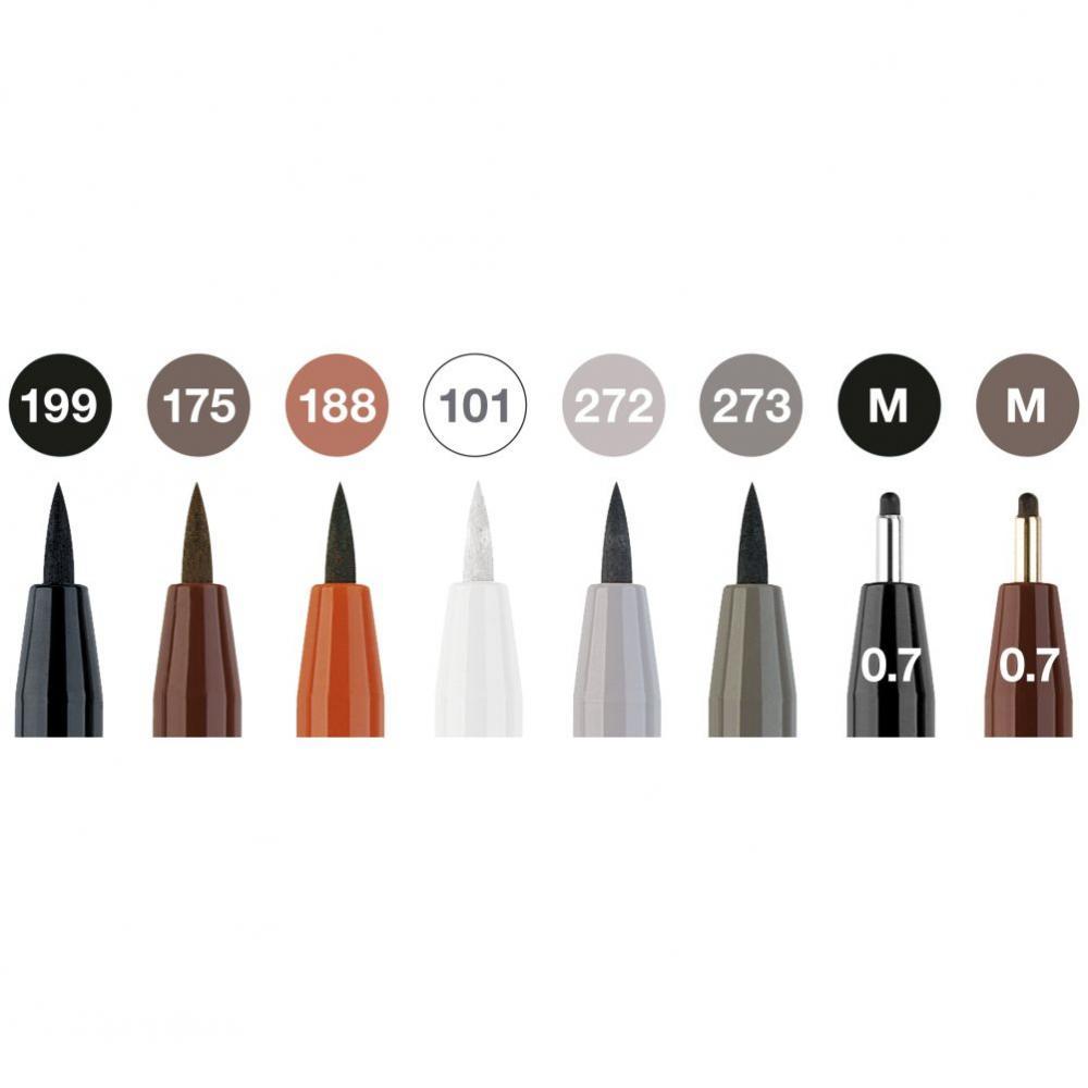 PITT umelecké popisovače 8 Classic set