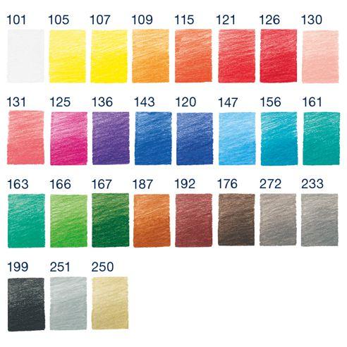 Pastelky Goldfaber permanent-set 27 farebné + ceruzka + strúhadlo-rolka