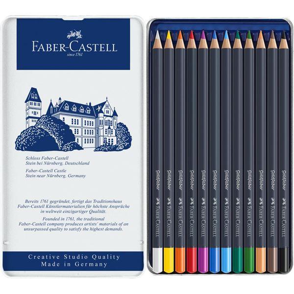 Pastelky Goldfaber permanent set-plech 12 farebné