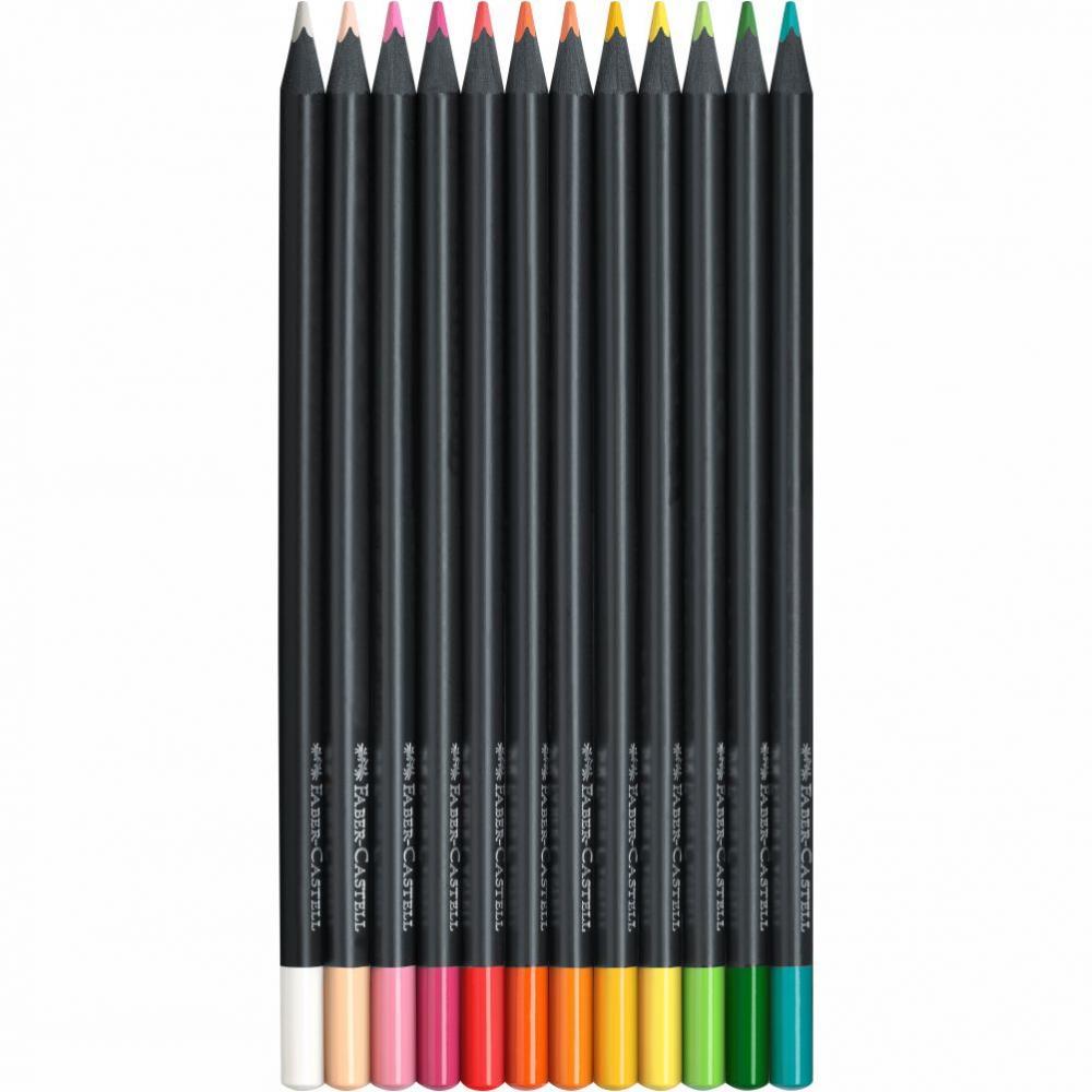 Pastelky Black Edition plech 12 farebné set